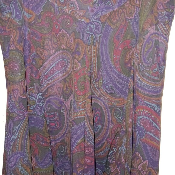 Lauren Ralph Lauren paisley skirt, size M - Picture 2 of 3
